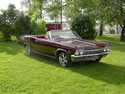 Chevrolet Impala 1965 Cabriolet Red Brown: Image